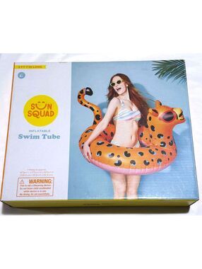 Sunsquad Inflatable Cheetah 3 Ft. 7 Inch Swim Tube